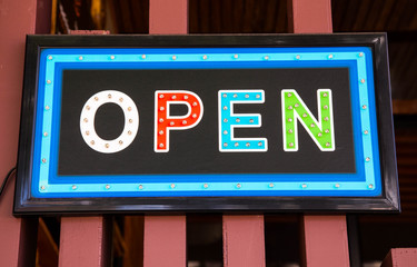 Open sign broad