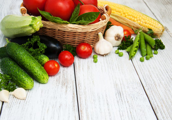 Fresh summer vegetables