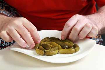 pickled gherkins