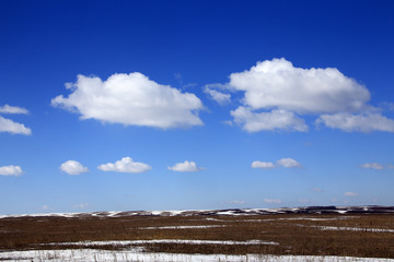 snow melt in the early spring