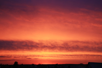 Obraz premium flame of sunset