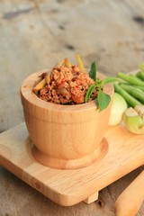 spicy minced pork