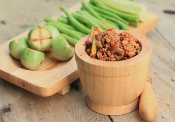 spicy minced pork