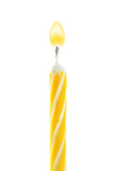 Fototapeta premium Birthday candle, isolated on white