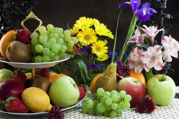 fruits and flowers
