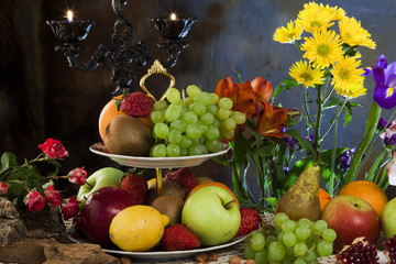 fruits and flowers