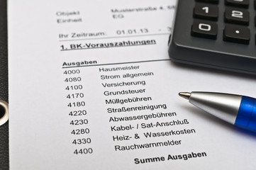 Betriebskostenabrechnung