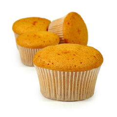 image of three muffin close-up