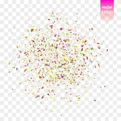 Vector confetti pieces