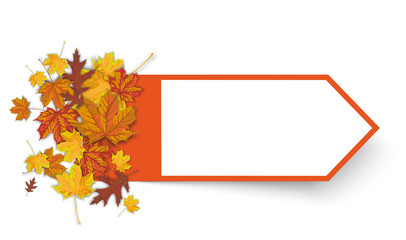Autumn Foliage Arrow Banner