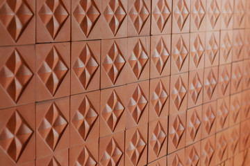 Fototapeta premium Tiled pattern for continuous replicate red brick wall