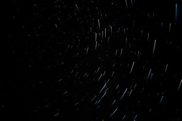 star tracks sky space