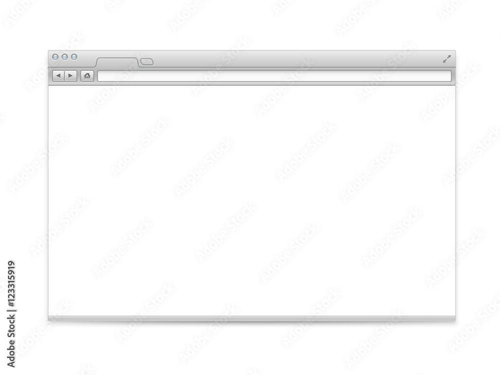 Aufkleber widescreen opened browser mockup. past your content into it