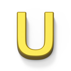 Matte gold font U