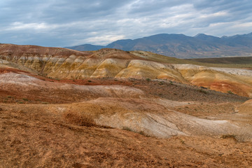 Fototapeta na wymiar mountains steppe desert color
