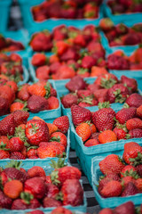 at the farmers market / Strawberries