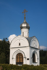 Fototapeta premium The small Christian Church in the town Istra, Russia