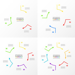 Vector infographics set