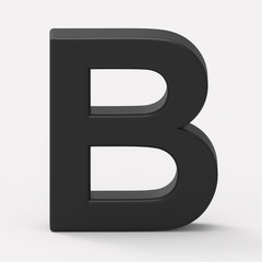 black letter B