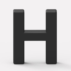 black letter H