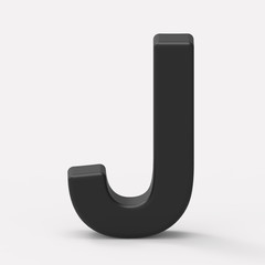 black letter J