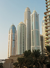 Fototapeta na wymiar Modern buildings in Dubai
