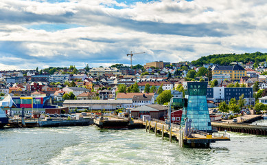 View of the ferry terminal at Horten - Norway