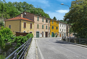Fototapeta na wymiar Provincial town in Italy