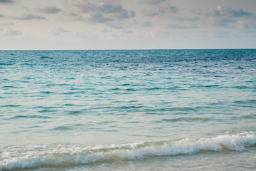 Clean blue sea and beautiful nature in Thailand.