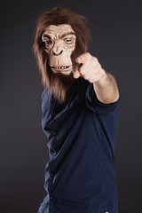 Scary gorilla man