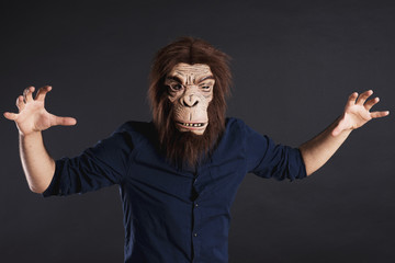 Scary gorilla man