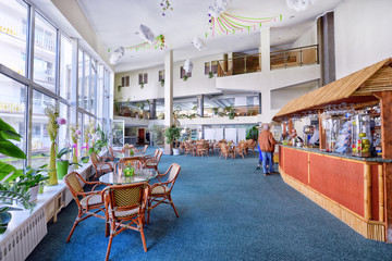 hotel lobby interior