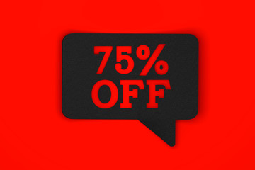 Black sale speech bubble discount label