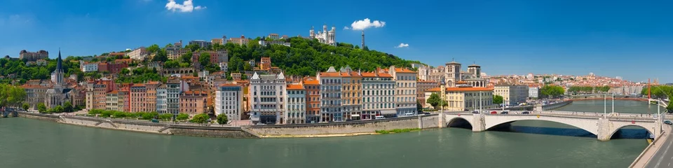 Zelfklevend Fotobehang Panorama van Lyon © SergiyN