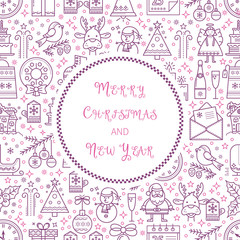 Template Winter card