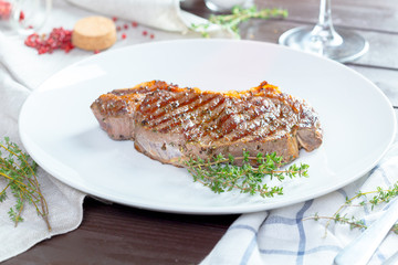 Grilled steak