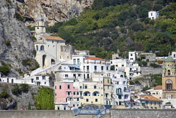 View of beautiful Amalfi. Italy