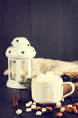 Cocoa, coffee marshmelou