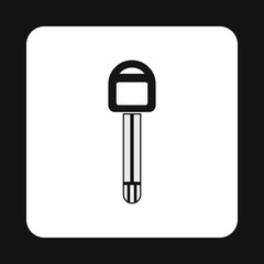 Car key icon in simple style isolated on white background. Open symbol