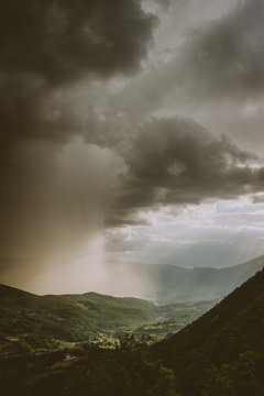 Storm over lake, Prozor, Rama, Bosnia and Herzegovina