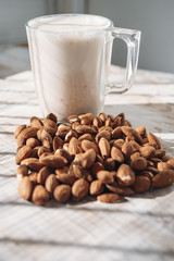 Almonds and almond milk