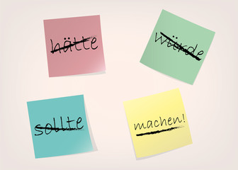 Motivation Haftnotizen