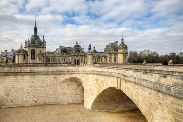 Fototapeta na wymiar Castle of Chantilly in France 