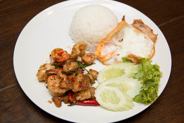  Thai spicy seafood style with rice