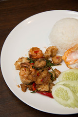  Thai spicy seafood style with rice