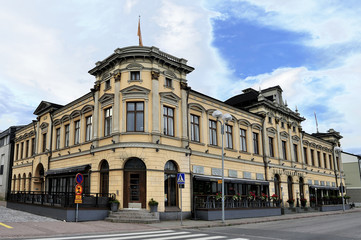 Fototapeta premium Petrellin Saluuna on the Rantakatu street, Oulu,Finland