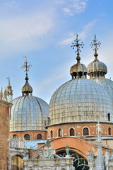 Fototapeta na wymiar The famous church in Venice called San Marco, Italy