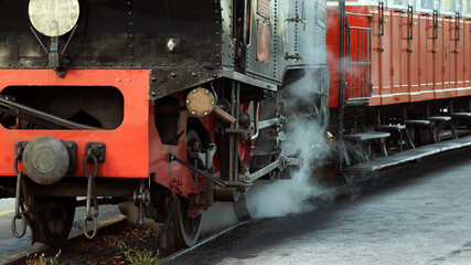 Steam locomotive of a cogwheel railway