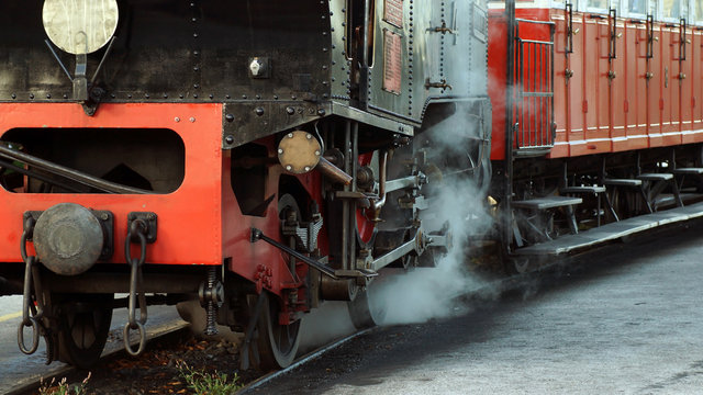 Steam locomotive of a cogwheel railway