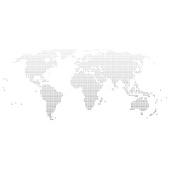 Obraz premium world map illustration dots